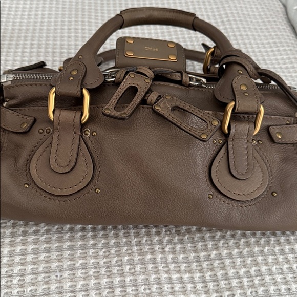 Beautiful taupe Chloe Paddington Handbag - Picture 5 of 10